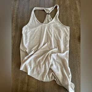 Free People We The Free Long Beach Linen-Blend Tank - Oatmeal/Beige (S)